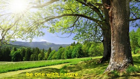 be one with nature